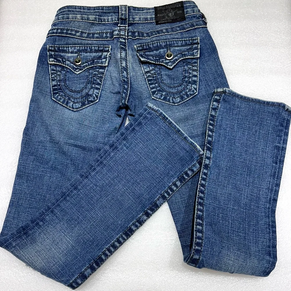 True Religion Dark Blue Straight Leg Jeans - Picture 5 of 5